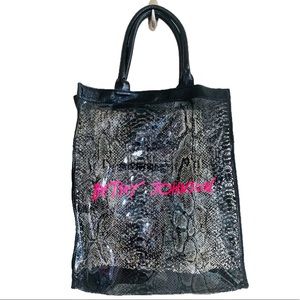 Vintage Betsey Johnson large PVC Beach Tote